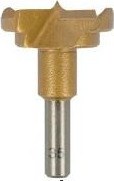 Titanium-coated hinge-bore bit