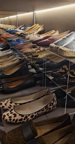 Perspex shoe rack