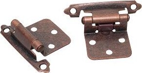 3-knuckle spring-loaded hinge