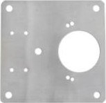 Hinge fixing flat plate