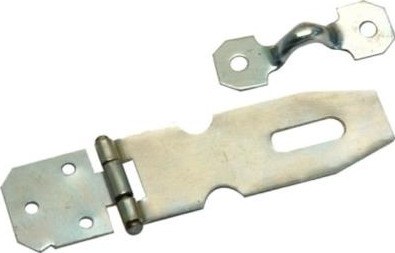 Hasp and staple