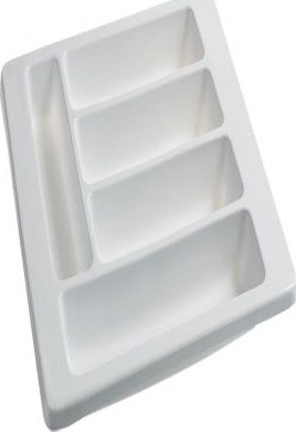 Plastic cutlery tray