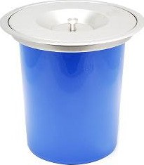 Inset counter-lid bin