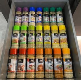Spice drawer insert