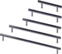 Solid steel bar handle