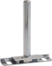 Rod-type floating shelf bracket