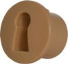 Keyhole escutcheon plate